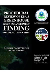 Procedural Review of EPA's Greenhouse Gases Endangerment Finding Data Quality Processes