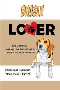 Beagle Lover Dog Journal
