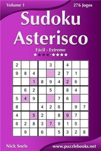 Sudoku Asterisco - Fácil ao Extremo - Volume 1 - 276 Jogos