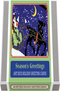 Season's Greetings - Art Deco Christmas Greeting Cards