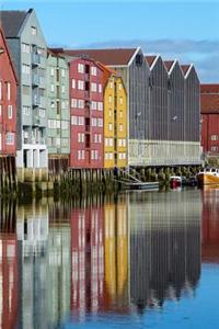Storage House Along the River in Trondheim, Norway