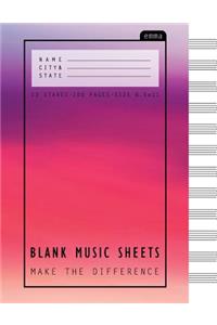 Blank Music Sheets