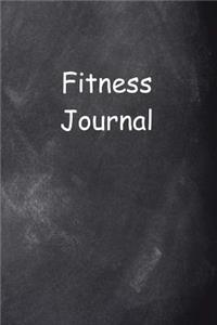 Fitness Journal Chalkboard Design