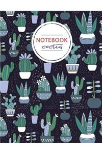 Green Cactus Notebook Journal