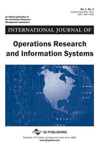 International Journal of Operations Research and Information Systems (Vol. 1, No. 4)