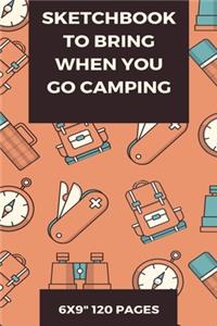 Sketchbook to bring when you go camping