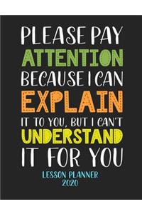 Lesson Planner 2020