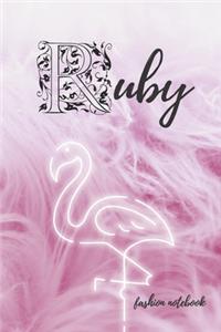 Ruby fashion notebook