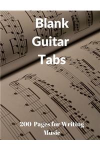 Blank Guitar Tabs
