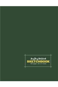 AmyTmy Notebook - Sketchbook - 100 pages - 8.5 x 11 inch - Matte Cover