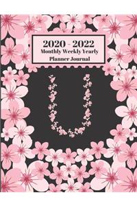 2020 - 2022 Monthly Weekly Yearly Planner Journal