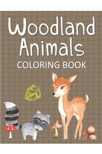 Woodland Animals Coloring Book