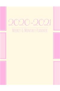 2020-2021 Weekly & Monthly Planner