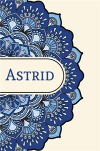 Mandala Notebook with Personalized Monogram Astrid