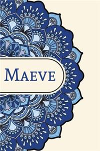 Mandala Notebook with Personalized Monogram Maeve