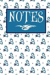 BLUE DRAGON - a lined journal