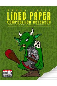 Green Troll - Lined Paper Composition Notebook