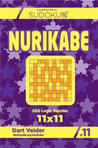 Sudoku Nurikabe - 200 Logic Puzzles 11x11 (Volume 11)