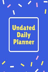 Undated Daily Planner