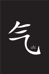 Chi - Black Lined Notebook with Margins