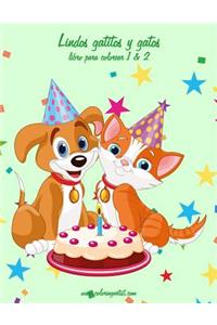 Lindos gatitos y gatos libro para colorear 1 & 2