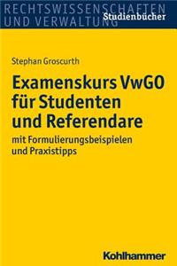 Examenskurs Vwgo Fur Studenten Und Referendare