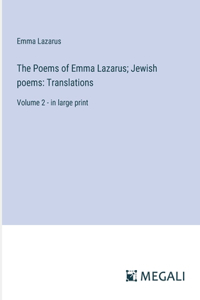 Poems of Emma Lazarus; Jewish poems
