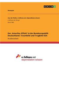 Der 'Amerika- Effekt' in der Bundesrepublik Deutschland. Traumbild und Trugbild USA