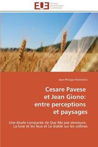 Cesare Pavese Et Jean Giono: Entre Perceptions Et Paysages