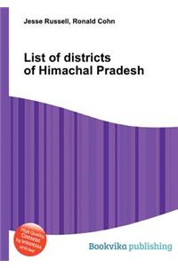 List of Districts of Himachal Pradesh