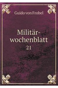 Militär-Wochenblatt 21