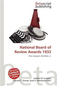 National Board of Review Awards 1932