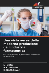 vista aerea della moderna produzione dell'industria farmaceutica