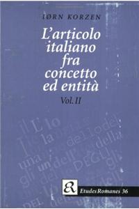 L'articolo italiano fra concetto ed entitá