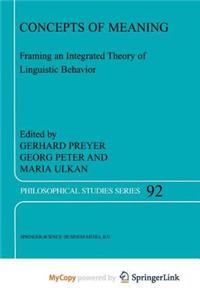 Concepts of Meaning