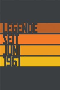 Legende seit Juni 1961