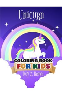 Unicorn coloring book for kids