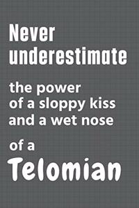 Never underestimate the power of a sloppy kiss and a wet nose of a Telomian
