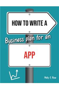 How To Write A Business Plan For An App