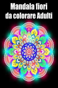 Mandala fiori da colorare adulti