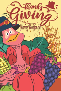 Thanksgiving Coloring Book for Kids