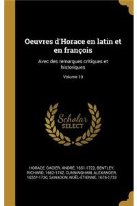 Oeuvres d'Horace en latin et en françois