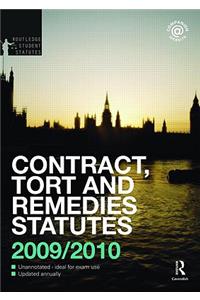 Contract, Tort and Restitution Statutes 2009-2010