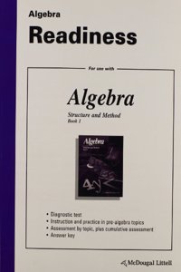 McDougal Littell Structure & Method: Algebra Readiness Book 1