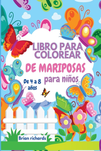 Libro para colorear de mariposas para niños