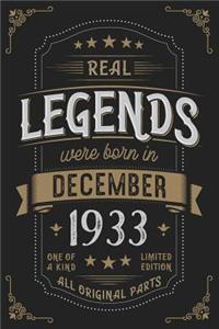 Real Legends were born in December 1933