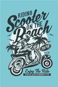 Scooter at the Beach Notebook