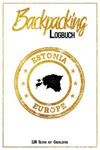 Backpacking Logbuch Estonia Europe 120 Seiten mit Checklisten