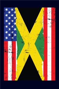 Jamaican American Flag Notebook