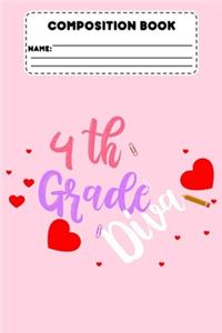 Composition Book 4th Grade Diva